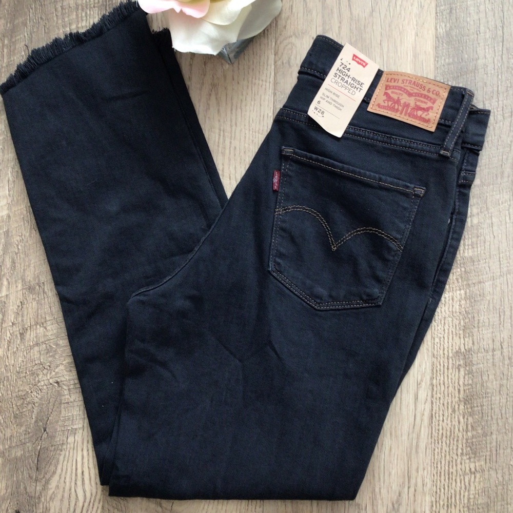 LEVI'S 724 High-Rise Straight Cropped🎀